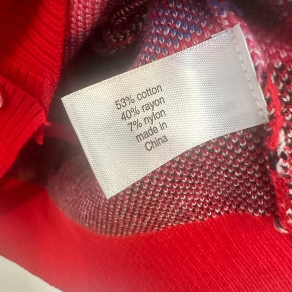 NWT Lane Bryant Button Up Christmas‎ Cardigan Snowflakes Size 18/20 - Picture 7 of 9